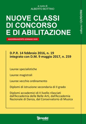 Nuove classi di concorso e di abilitazione