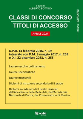 Classi di concorso - Titoli di accesso