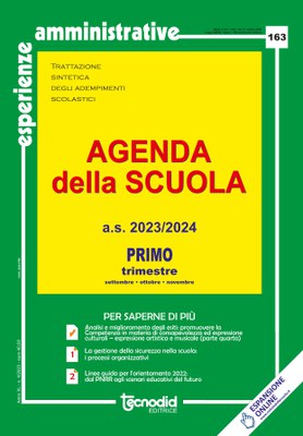 Agenda della scuola - Primo trimestre 2023/2024