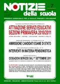 Notizie della scuola n. 7 - novembre 2010