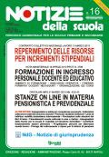 Notizie della scuola n. 16 del 16/30 aprile 2013