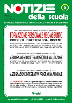 Notizie della scuola n. 5 del 1/15 novembre 2020