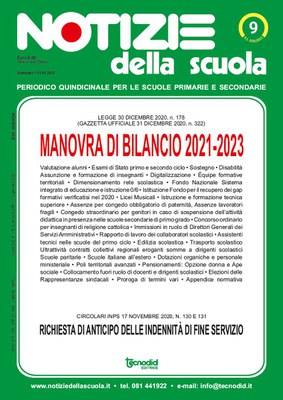 Notizie della scuola n. 9 del 1/15 gennaio 2021