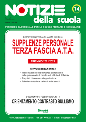 Notizie della scuola n. 14 del 16/31 marzo 2021