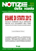 Notizie della scuola n. 18/19 del 16 maggio/15 giugno 2012 