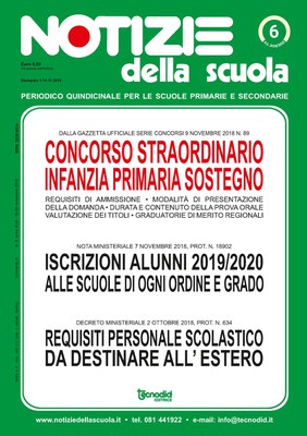 Notizie della scuola n. 6 del 16/30 novembre 2018