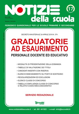 Notizie della scuola n. 17 dell'1/15 maggio 2019