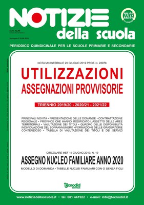 Notizie della scuola n. 22-23 del 16 luglio/15 agosto 2019