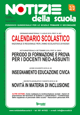 Notizie della scuola n. 2/3 del 16 settembre/ 15 ottobre