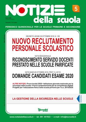 Notizie della scuola n. 5 del 1/15 novembre