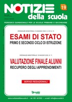 Notizie della scuola n. 19 del 1/15 giugno Notizie della scuola n. 19 del 1/15 giugno