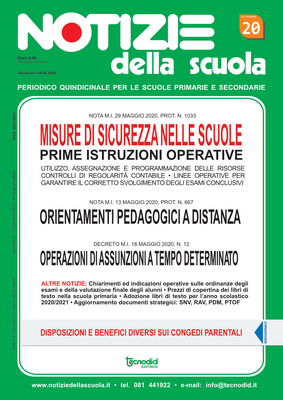 Notizie della scuola n. 20 del 16/30 giugno