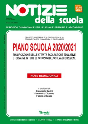 Notizie della scuola n. 22/23 del 16 luglio/15 agosto 2020