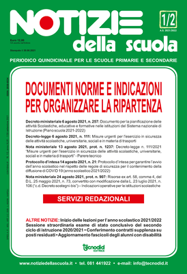 Notizie della scuola n. 1/2 del 1/30 settembre 2021