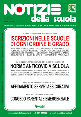 Notizie della scuola n. 8/9 del 16 dicembre 2021/15 gennaio 2022