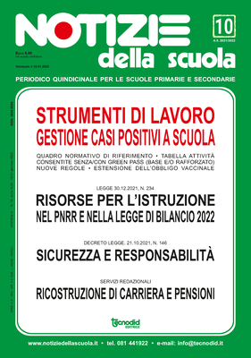 Notizie della scuola n. 10 del 16/31 gennaio 2022