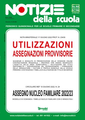 Notizie della scuola n. 21/22 del 1/31 luglio 2022