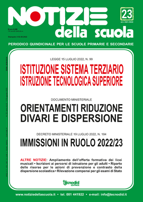 Notizie della scuola n. 23 del 1/15 agosto 2022