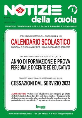 Notizie della scuola n. 1 del 1/15 settembre 2022