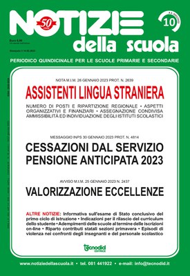 Notizie della scuola n. 10 del 16/31 gennaio 2023