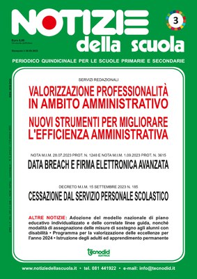 Notizie della scuola n. 3 del 1/15 ottobre