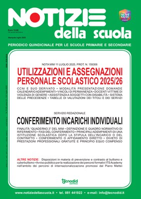 Notizie della scuola n. 21/22 del 1/31 luglio 2025