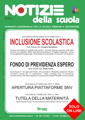 Notizie della scuola n. 3 del 1/15 ottobre 2025