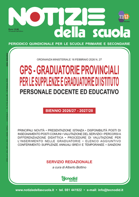 Notizie della scuola n. 11/12 del 1/28 febbraio 2026