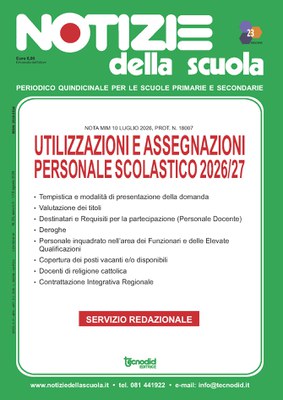 Notizie della scuola n. 23 del 1/15 agosto 2026 Notizie della scuola n. 23 del 1/15 agosto 2026