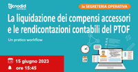 La liquidazione dei compensi accessori e le rendicontazioni contabili del PTOF