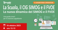 La Scuola, il CIG SIMOG e il FVOE