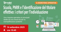 Scuola, PNRR e l’identificazione del titolare effettivo: i criteri per l’individuazione