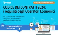 CODICE DEI CONTRATTI 2024: i requisiti degli Operatori Economici