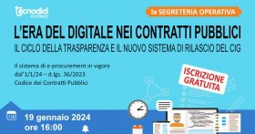 L’era del digitale nei contratti pubblici, il ciclo della trasparenza e il nuovo sistema di rilascio del CIG