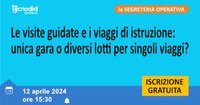 Le visite guidate e i viaggi di istruzione: unica gara o diversi lotti per singoli viaggi?