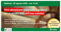 StartDirigenza: Primi adempimenti organizzativi e gestionali per un corretto avvio dell'anno scolastico