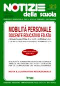 Mobilità personale docente, educativo ed ATA: online il n. 12/13 di Notizie della scuola