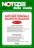 Supplenze personale docente ed educativo: online il n. 22 di Notizie della scuola 