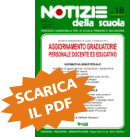 Aggiornamento graduatorie ad esaurimento: online il n. 18 di Notizie della scuola 