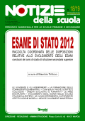 Esame di Stato 2012: online il n. 18/19 di Notizie della scuola 