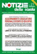 Aggiornamento graduatorie personale docente ed educativo: online il n. 21 di Notizie della scuola